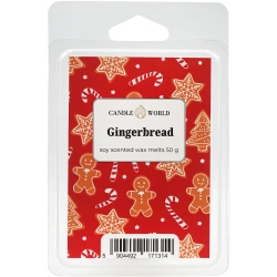 Candle World cera profumata di soia Gingerbread 50 g di festa