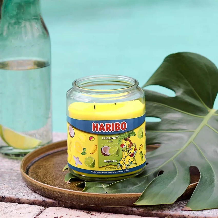 Haribo vela aromática grande en vaso - Coco Lima Coconut Lime