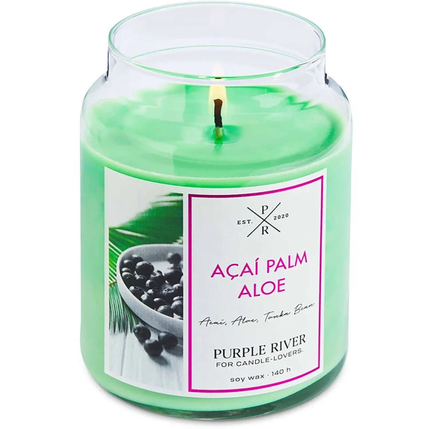 Duftkerze soja	Acai Palm Aloe Purple River 623 g