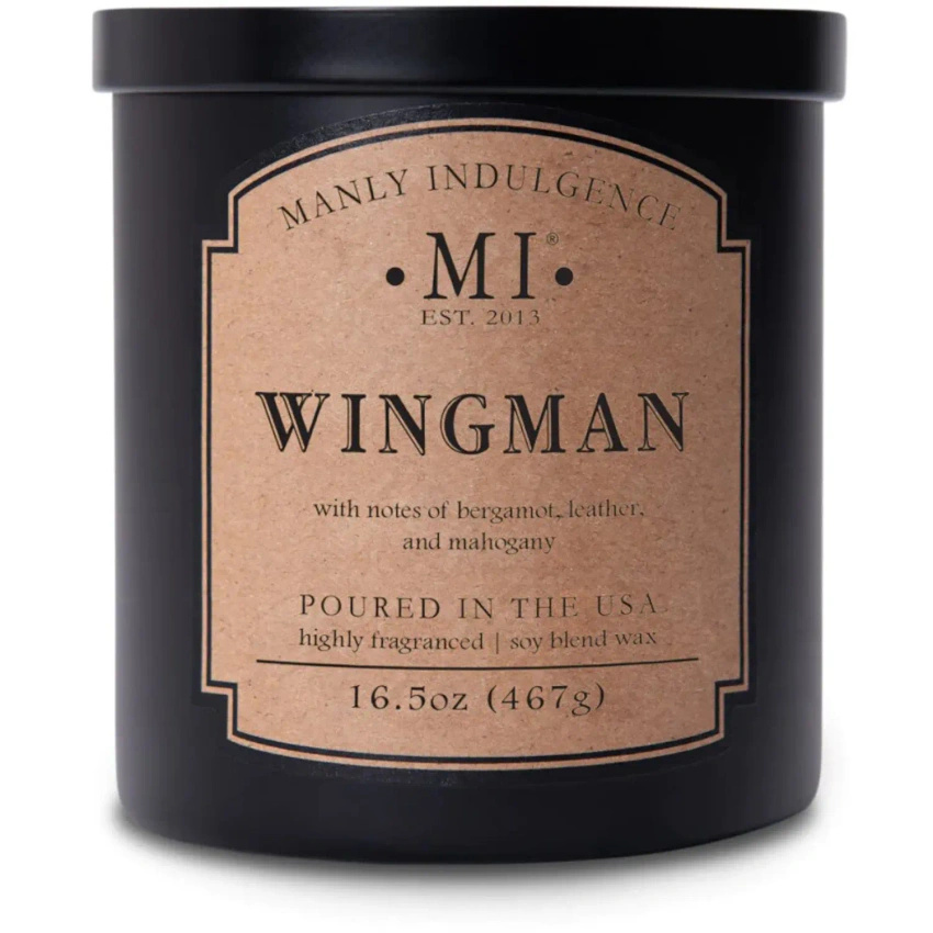 Soja geurkaars voor mannen Wingman Colonial Candle