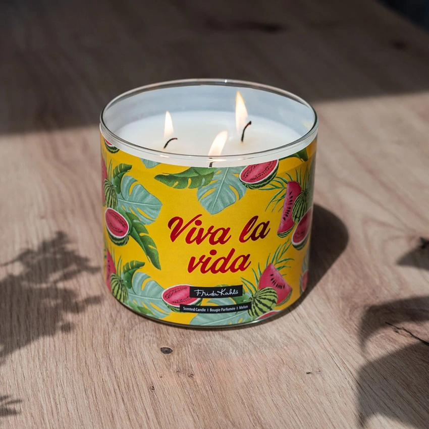 Frida Kahlo świeca zapachowa w szkle egzotyczna Viva la Vida 400 g