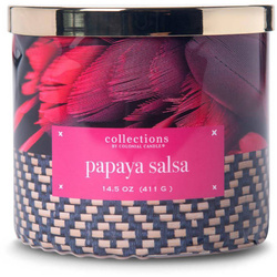Soy scented candle Papaya Salsa Colonial Candle