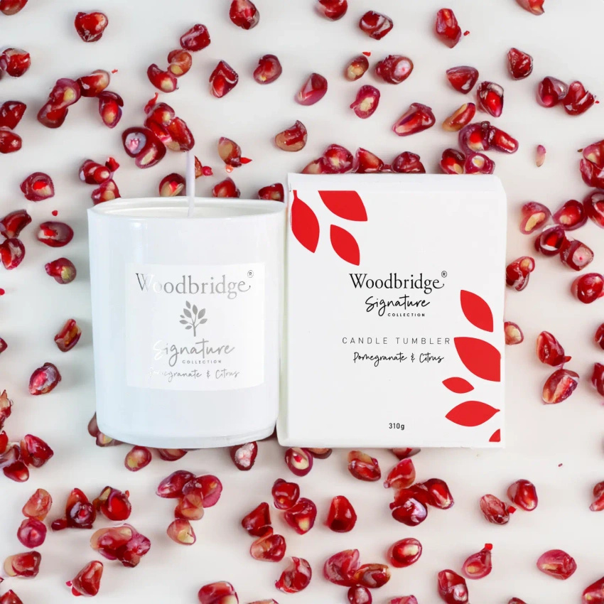 Dárková vonná svíčka granátové jablko Pomegranate Citrus 310 g Woodbridge
