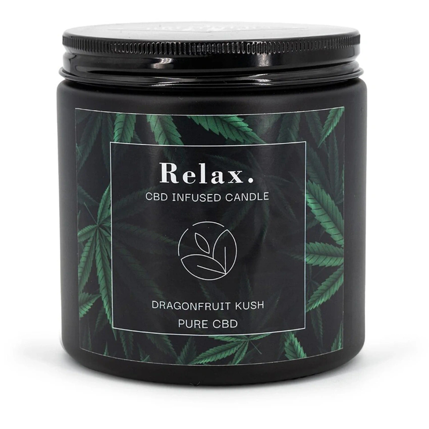 Soy scented candle in glass CBD Relax Dragonfruit Kush Candle Brothers 350 g