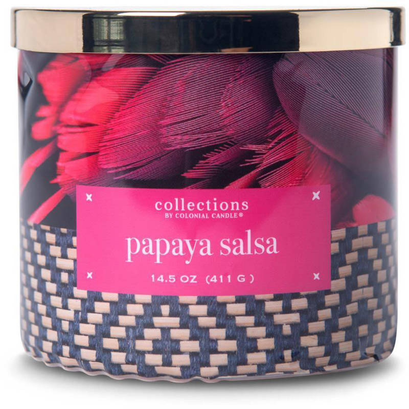 Soja Duftkerze Papaya Salsa Colonial Candle