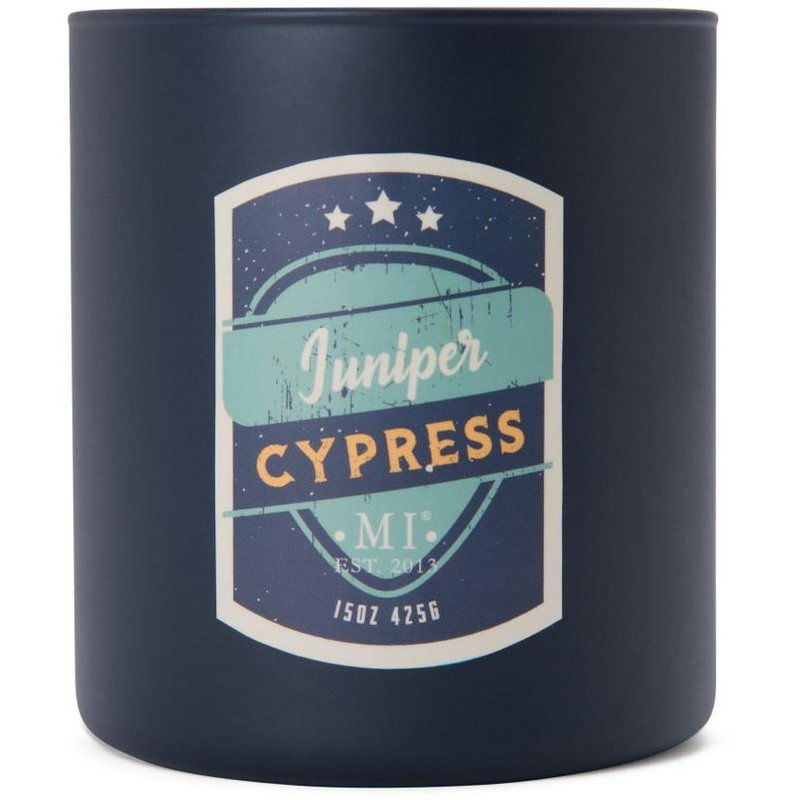 Candela profumata per uomo Juniper Cypress Colonial Candle
