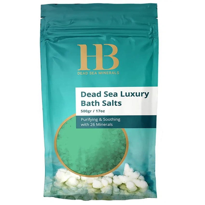 Sel de bain naturel de la Mer Morte et huiles biologiques Pomme verte 500 g Health & Beauty