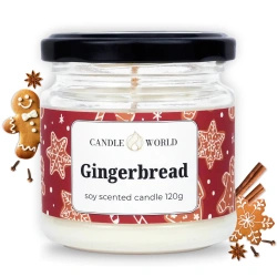 Candle World bougie parfumée de Noël soja pot Gingerbread 120 g