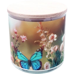 Candle World bougie parfumée au soja 3 mèches Dancing Butterflies 460 g Jasmin Pêche