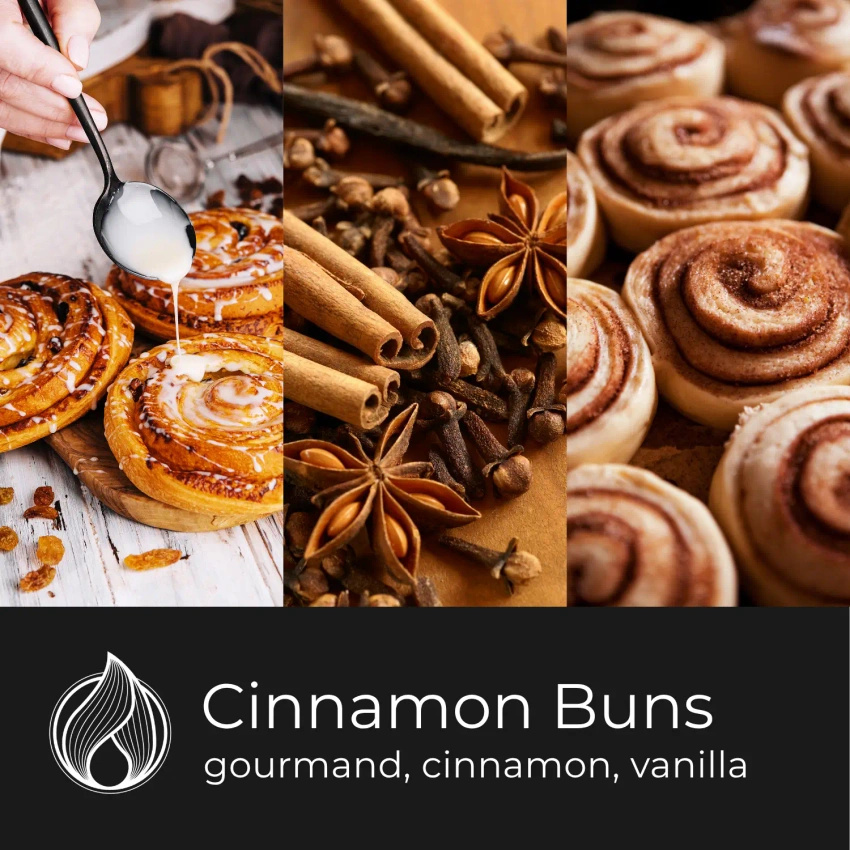 Candle World soja-Duftkerze aus Glas Cinnamon Buns Zimt 400 g