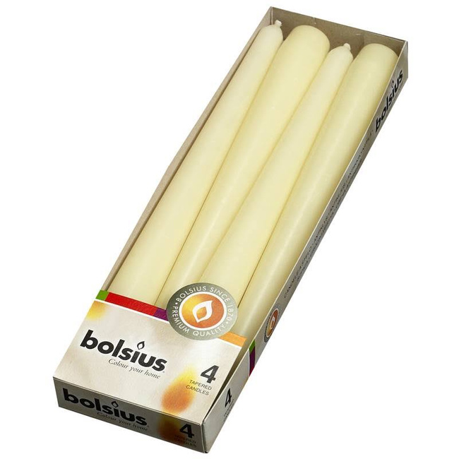 Bolsius Dinner Candle świeca szpica 245/24 mm 2 szt - Żółty