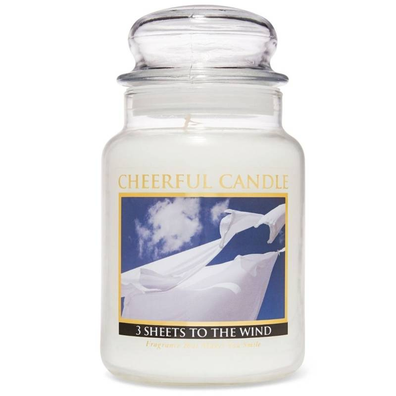 Cheerful Candle velká vonná svíčka ve skleněné nádobě 2 knoty 24 oz 680 g - 3 Sheets to the Wind
