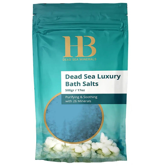 Prírodná soľ do kúpeľa z Mŕtveho mora a bio levanduľové oleje 500 g Health & Beauty