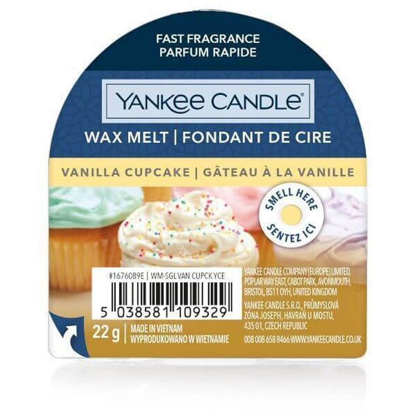 Yankee Candle Vanilla vonný vosk 0,8 oz 22 g - Cupcake