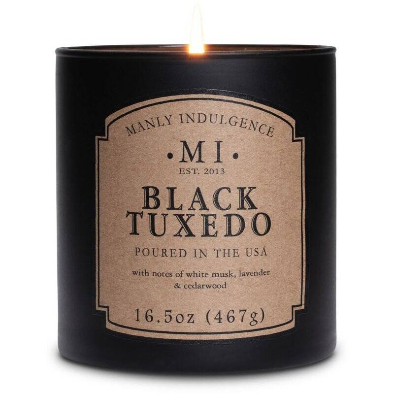 Vela perfumada de soja para hombre Colonial Candle - Black Tuxedo