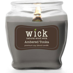 Sojowa świeca zapachowa drewniany knot Colonial Candle Wick - Ambered Tonka