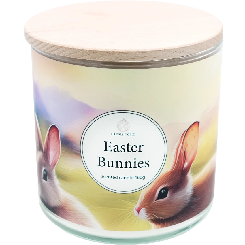 Candle World paas soja geurkaars 3 lonten Easter Bunnies 460 g