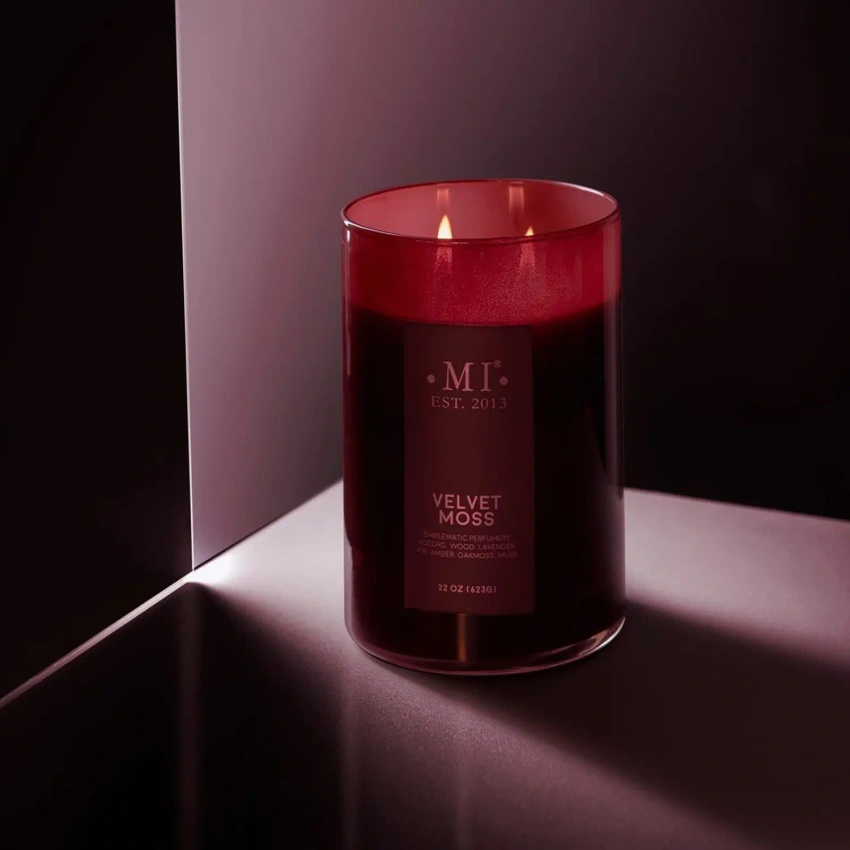 Colonial Candle Sophisticated Men's Soja-Duftkerze im Glas 22 oz 623 g – Velvet Moss