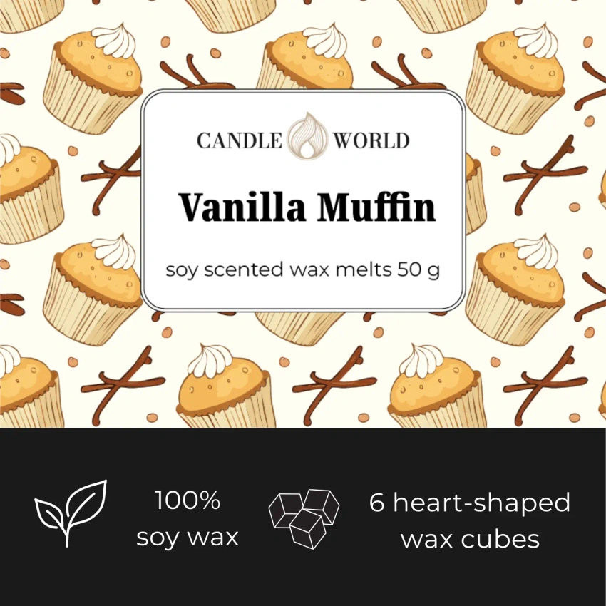 Candle World soja-Duftwachs Vanilla Muffin 50 g Vanille