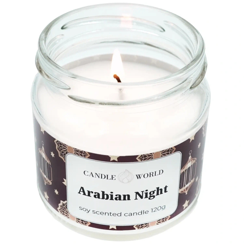Candle World sojowa świeca zapachowa arabska słoik Arabian Night 120 g