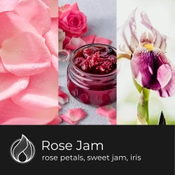 Candle World sójová vonná svíčka ve sklenici Rose Jam 110 g Rose
