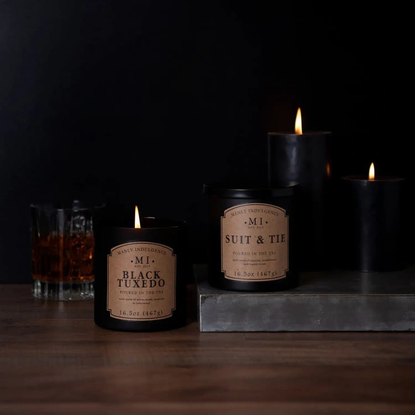 Soja geurkaars voor heren Colonial Candle - Black Tuxedo