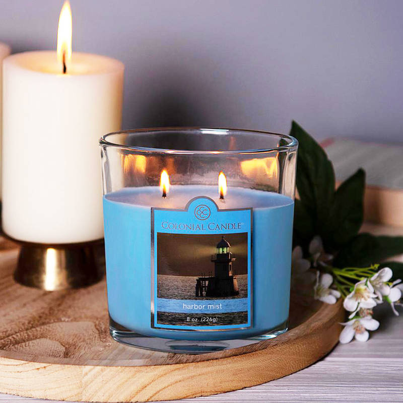 Ovale Duftkerze Colonial Candle 226 g - Harbor Mist