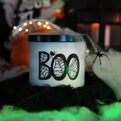 Duża świeca zapachowa sojowa Halloween w szkle 3 knoty Colonial Candle Everyday Luxe 14.5 oz 411 g - Boo