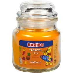 Haribo vonná svíčka ve skle - Tropické Ovoce Tropical Fun