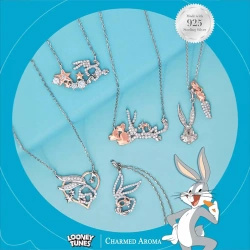Smyckesljus Looney Tunes Bugs Bunny 382 g halsband silver 925