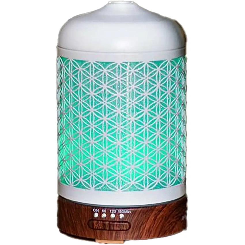 Diffusore di aromi ad ultrasuoni bianco per aromaterapia illuminazione LED colorata Aroma Dream Inspire da 16 cm