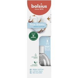 Bolsius True Scents diffusore di fragranze a bastoncini 60 ml in vetro - Fresh Cotton Fresh Cotton