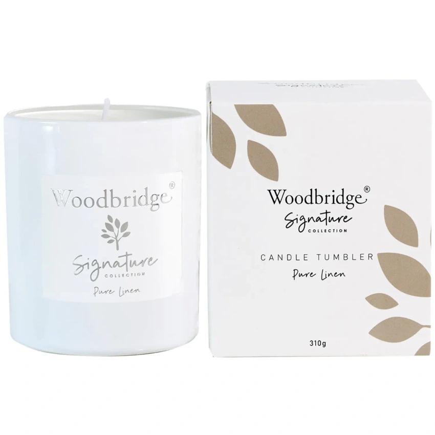 Vela perfumada de regalo ropa fresca Pure Linen 310 g Woodbridge