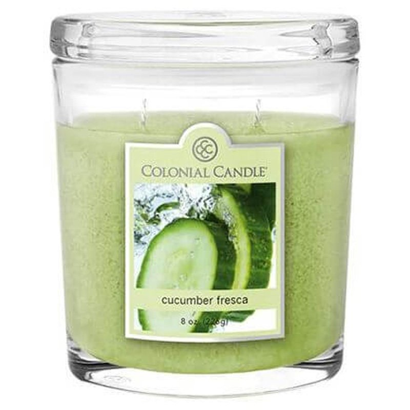 Ovale Duftkerze Colonial Candle 226 g - Cucumber Fresca
