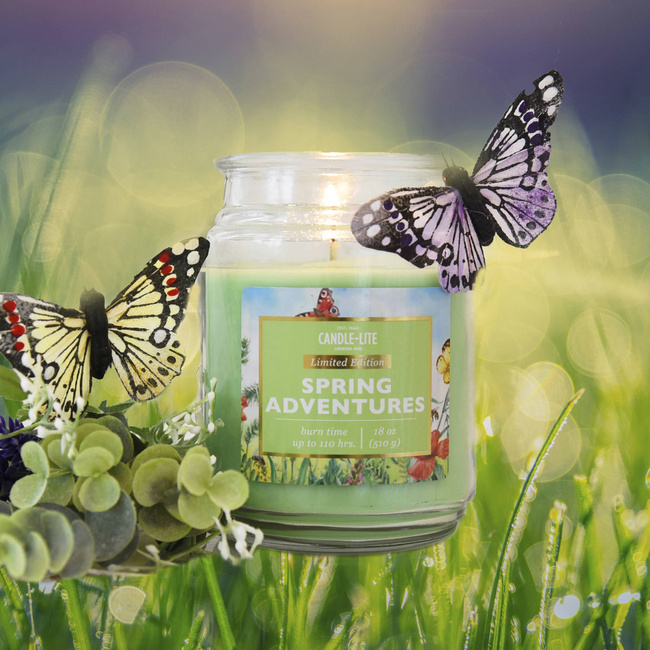 Geurkaars natuurlijke Spring Adventures Candle-lite