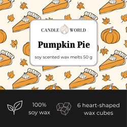 Candle World sójový vonný vosk Pumpkin Pie 50 g Dýňový koláč