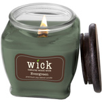 Candela di soia profumata stoppino di legno Colonial Candle Wick - Evergreen