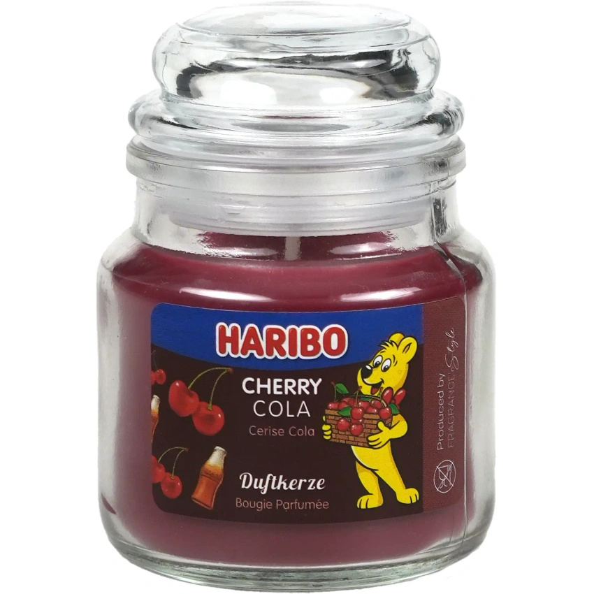 Haribo Duftkerze im Glas - Cherry Cola