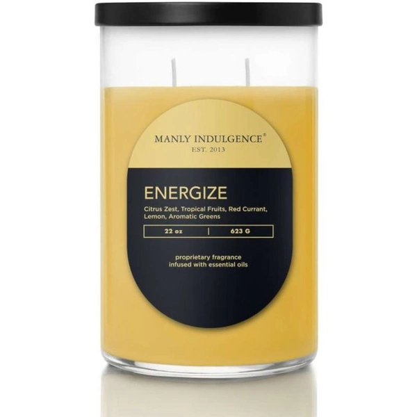 Masculine soy scented candle Energize Colonial Candle