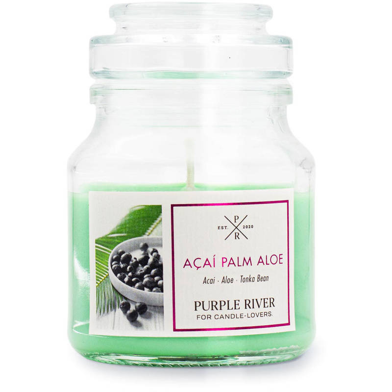 Duftkerze soja Acai Palm Aloe Purple River 113 g