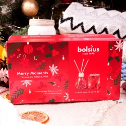 Bolsius vánoční dárková sada Merry Moments Jablko a skořice