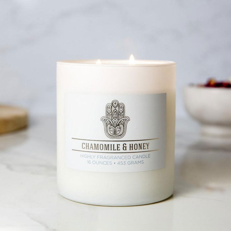 Świeca zapachowa sojowa w szkle naturalna Wellness Chamomile and Honey Colonial Candle 453 g