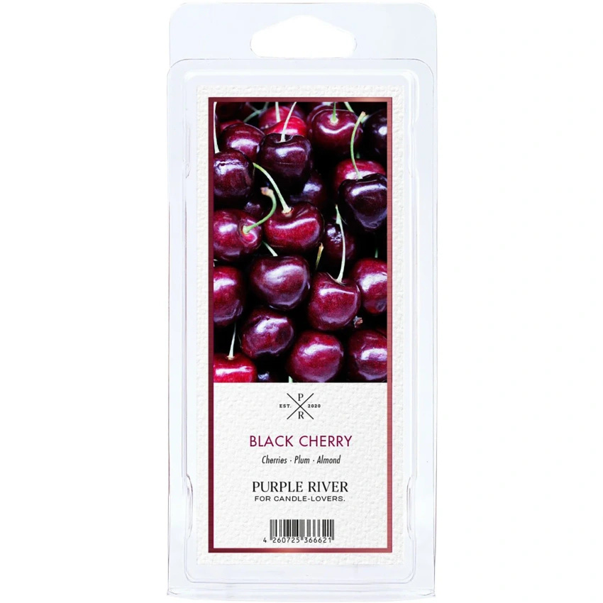 Cire parfumée de soja pour brûle-parfum cerise Black Cherry Purple River 50 g