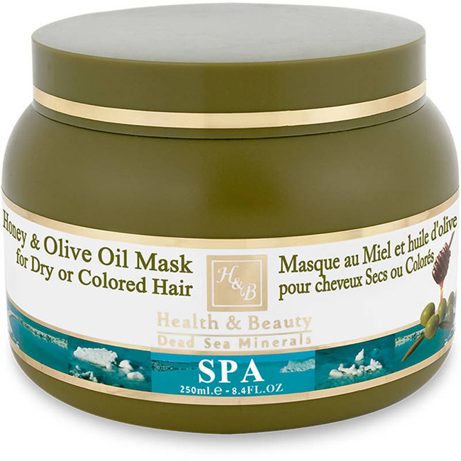Haarmasker met olijfolie en honing Dode Zeemineralen 250 ml Health & Beauty