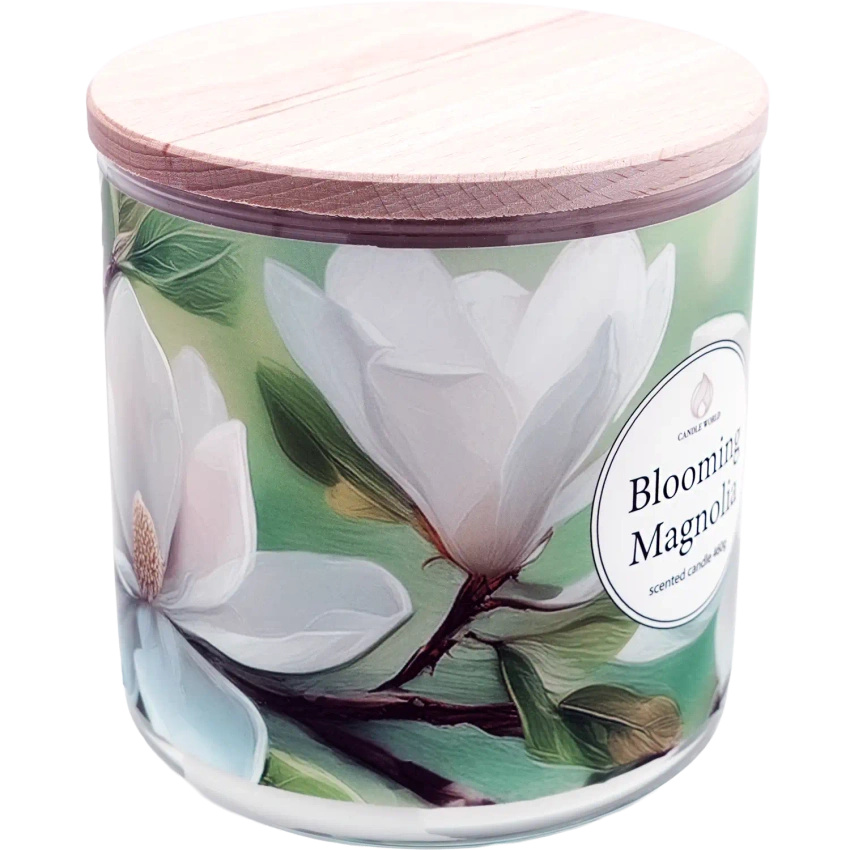 Candle World soja-Blumenduftkerze 3 Dochte Blooming Magnolia 460 g