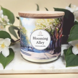 Candle World soja geurkaars 3 lonten Blooming Alley 460 g Jasmijn Lelietjes-van-Dalen