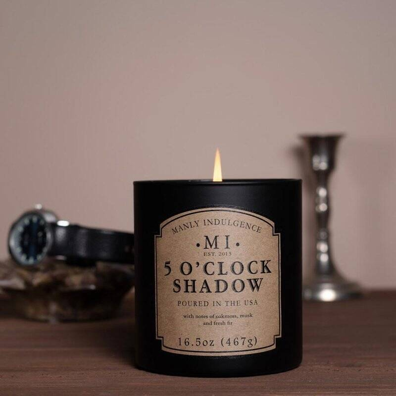 Soja geurkaars voor heren Colonial Candle - 5 o'Clock Shadow