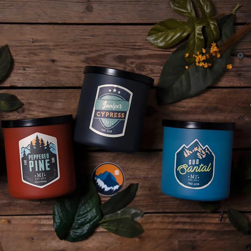 Soy scented candle for men Juniper Cypress Colonial Candle