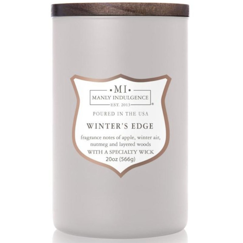 Soja geurkaars voor mannen Winter's Edge Colonial Candle