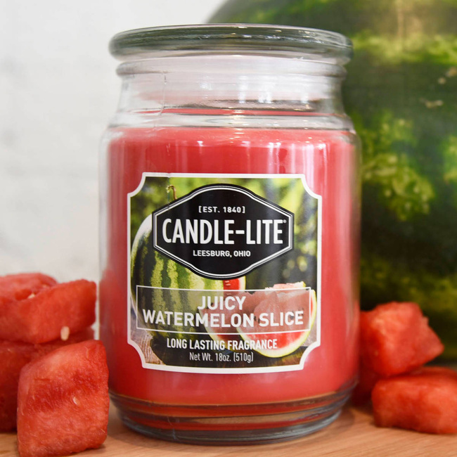 Vela perfumada natural Juicy Watermelon Slice Candle-lite